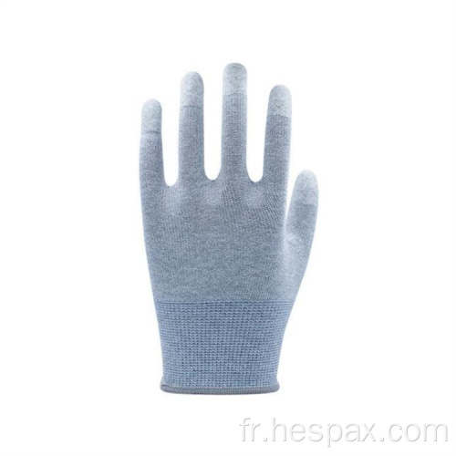 HESPAX DMF Gants de travail de Pu Fingertips à base d&#39;eau gratuits